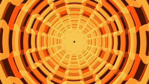 Orange Gear Shape Zoom Stock Footage 100387208
