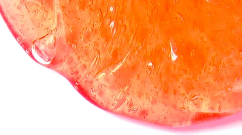 Orange gel fluid Stock Footage 36678125