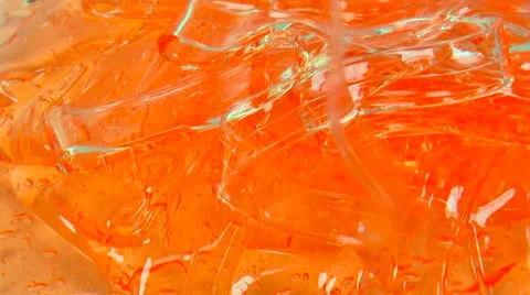 Orange gel fluid Stock Footage 36678294