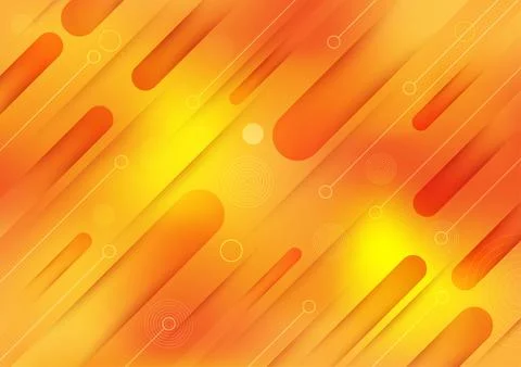 Orange geometric background with dynamic shapes Stock Illustration