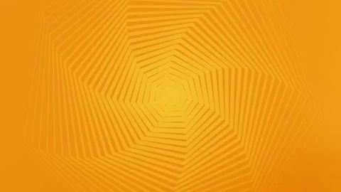 Orange Geometric Lines Hexagonal Abstract Background Loop. Stock Footage 286775012