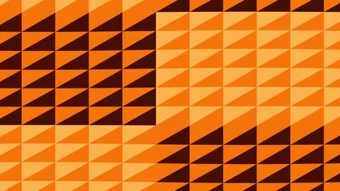 Orange Geometric Pattern Animation Background. Video stock 329289664