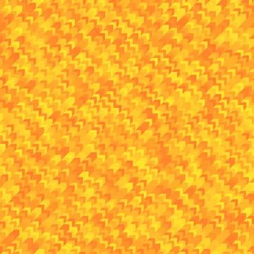 Orange geometric seamless arrows pattern. Textured polygonal abstract backdro Stock Illustration