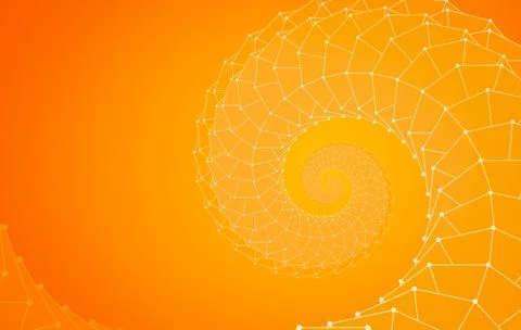 Orange Geometric Shapes Background Stock-Illustration
