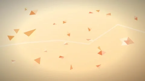 Orange Geometric Triangles Motion Background Stock-Footage 344383381