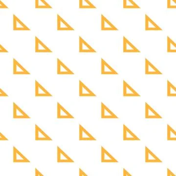 Orange geometry shapes forming a repeating pattern on white イラスト素材