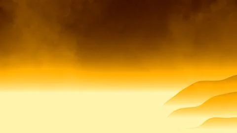 Orange ghostly misty flickering delicate lines - abstract 3D rendering 스톡 일러스트