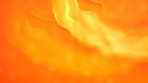 Orange ghostly misty shimmering soft lines - abstract 3D illustration 스톡 일러스트