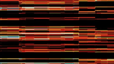Orange Glitch Wave Lines Static Flickering Static Television Noise Texture 스톡 동영상 290105344