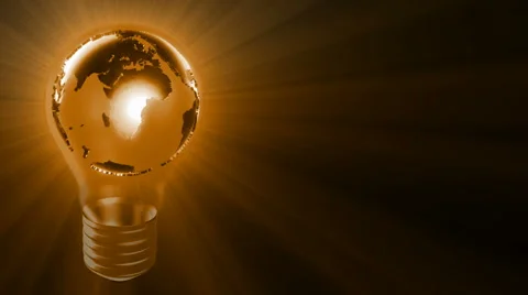Orange Globe Bulb Stock-Footage 981677