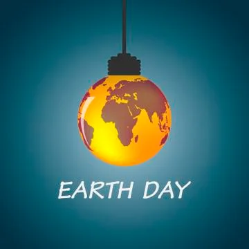 Orange Globe Earth icon - vector illustration. Stock Illustration