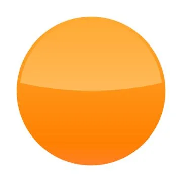 Orange glossy button blank round icon Illustrazione stock