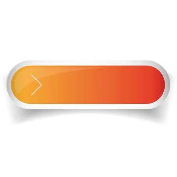 Orange glossy web bar button vector 库存插图