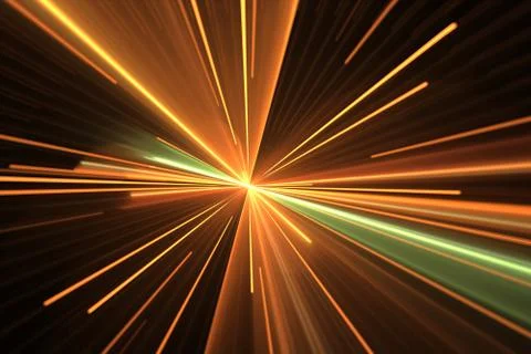 Orange glow light effect. Star burst 库存插图