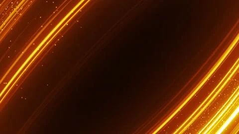 Orange Glowing Particles Background with curvy Lines Stockbeeldmateriaal 153432487