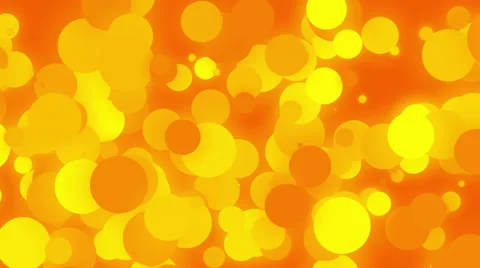 Orange Glowing Slow Moving Balls Abstract Background Stock Footage 32679862