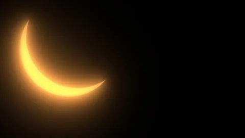 Orange Glowing Solar Eclipse Stock Footage 272703115