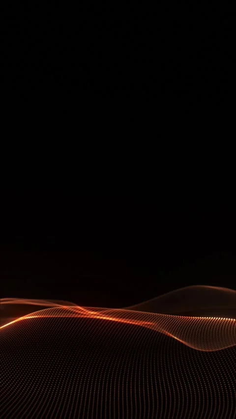 Orange glowing waves Stock Footage 317736687