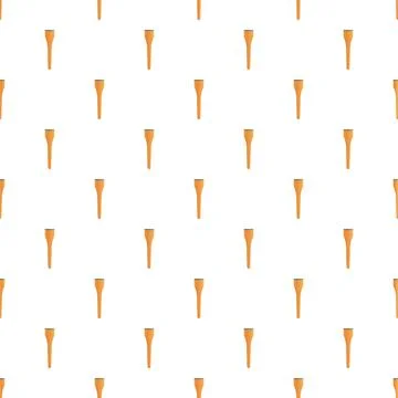 Orange golf tee seamless pattern for sport background Stock Illustration