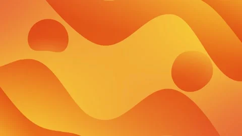 Orange gradient animation with wavy shapes, minimalist looping background. Stock Footage 286411858