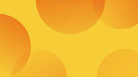 Orange gradient circles on white, minimalist looping animation background. Stock Footage 286411448
