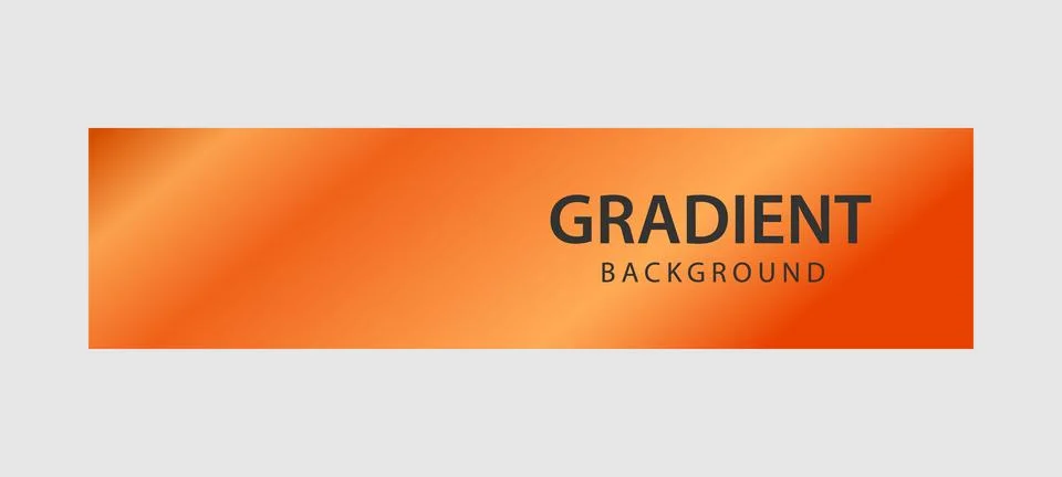 Orange gradient horizontal banner template design Stock-Illustration