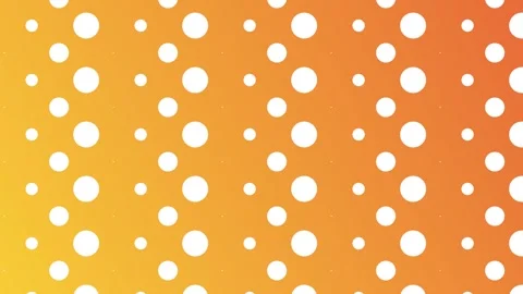 Orange gradient with polka dots, seamless looping. Stock Footage 286418948