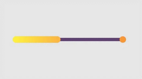 Orange gradient progress bar animated loading bar on dark background Stock Footage 342241702