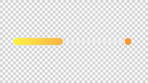 Orange gradient progress bar flat UI element animation Stock Footage 340284539