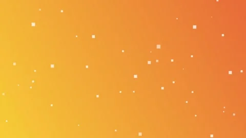 Orange gradient with scattered squares, seamless looping animation. Stock Footage 286420216