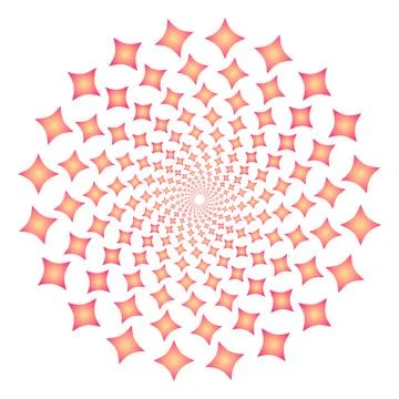 Orange gradient starburst pattern abstract 스톡 일러스트