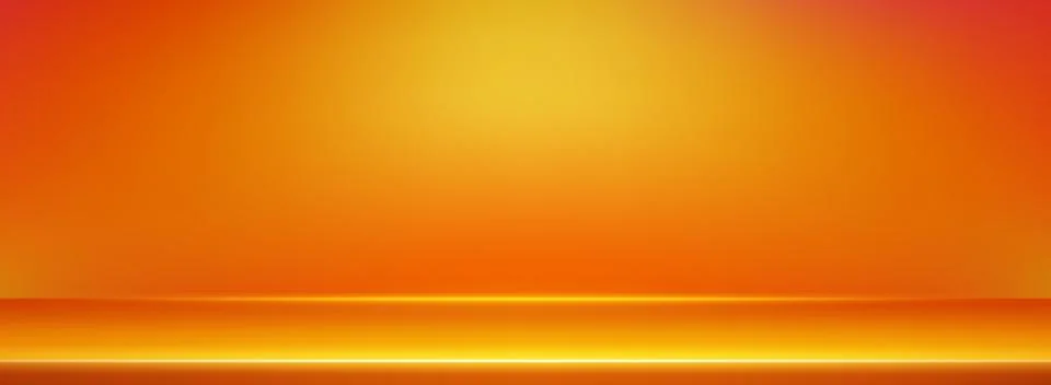 Orange gradient studio background Stock Illustration