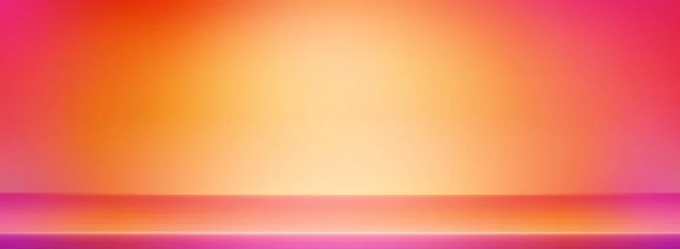 Orange gradient studio background Stock Illustration