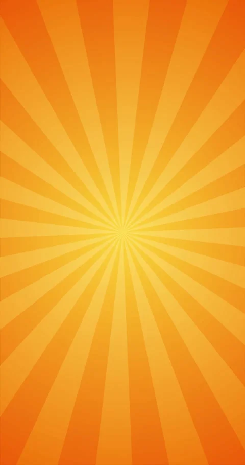 Orange Gradient Sunburst Opener on Vertical Animation Background Stock Footage 289387574