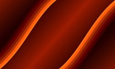 Orange gradient wave abstract background with curved lines. dynamic and stylish  Stock Illustration