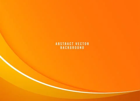Orange gradient wavy background. orange Abstract vector background Stock Illustration