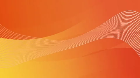 Orange gradient with wavy lines, modern minimalist looping animation. Stock Footage 286413105