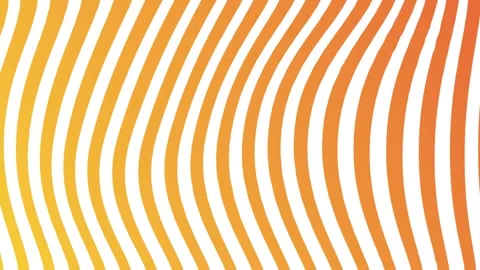 Orange gradient wavy stripes, seamless looping. Stock Footage 286418015