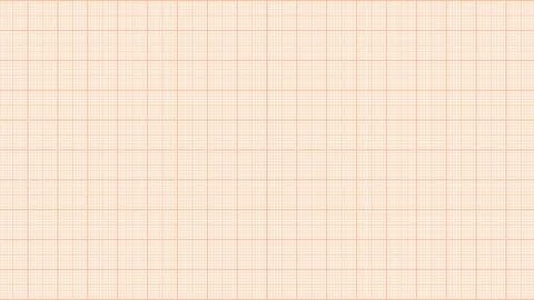 Orange graph paper sheet background, vector illustration. Ilustración de archivo