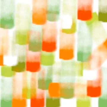 Orange green brushes stroke pattern Stock Photos