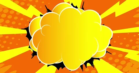 Orange Green Comic Book Background Stock Footage 168044939