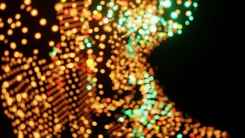 Orange an green glitter Background loop Stock Footage 277945769
