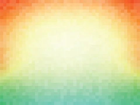 Orange green mosaic pattern イラスト素材