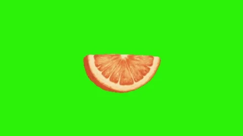 Orange on green screen background Vidéo 329331865