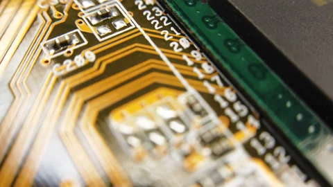 Orange Green Technology Background Circ Stock Video Pond5