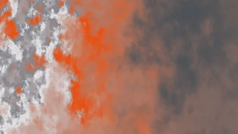 Orange Grey Cloud Background Stock Footage 341274527