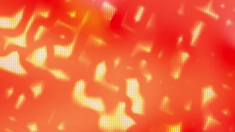 Orange grid background bright spots glow softly. Stock Footage 305217473