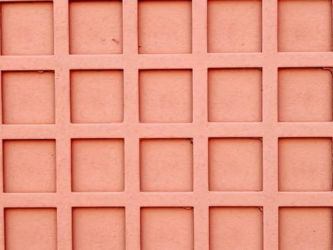 Orange grid pattern creating geometric background texture Stock Photos
