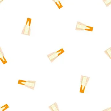 Orange gum stick pattern seamless vector Stock Illustration