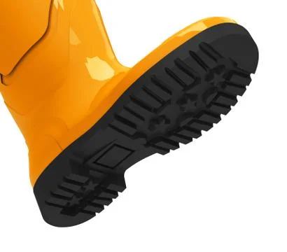 The orange gumboots Stock Illustration